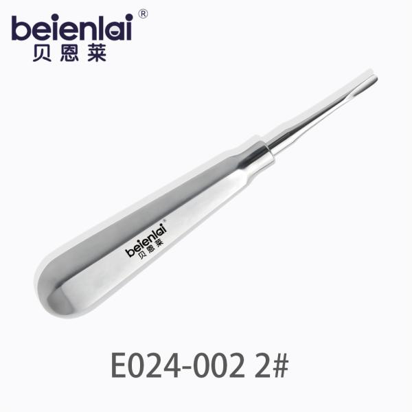 Benlai Dental Elevator E024-002 KXL 2#, Straight 3.0 Tip, Hollow Hexagonal Handle